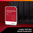 Western Digital 4TB WD Red Pro NAS Internal Hard Drive HDD - 7200 RPM, SATA 6 Gb/s, CMR, 256 MB Cache, 3.5"