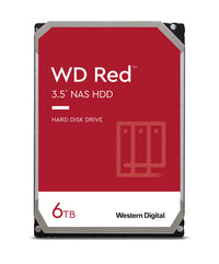 Western Digital 6TB WD Red NAS Internal Hard Drive HDD - 5400 RPM, SATA 6 Gb/s, 256MB Cache, 3.5"